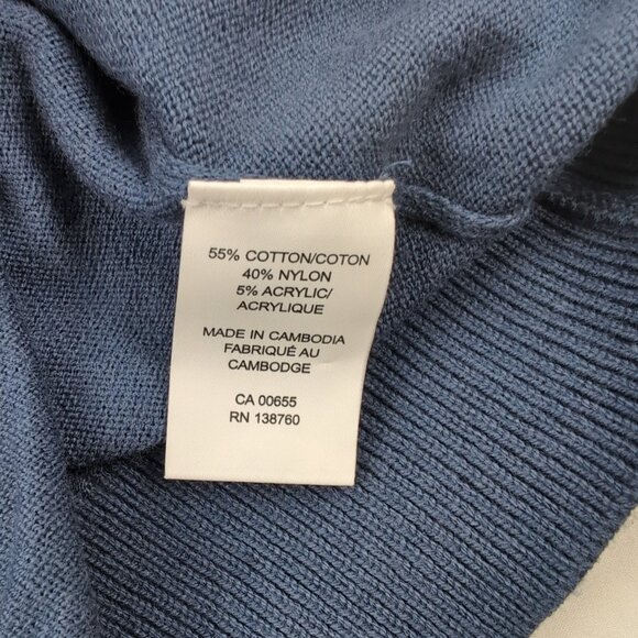 RW&CO Men's Colorblock Sweater Mustard/Grey/Baby Blue/Navy, X-Large - Picture 4 of 6